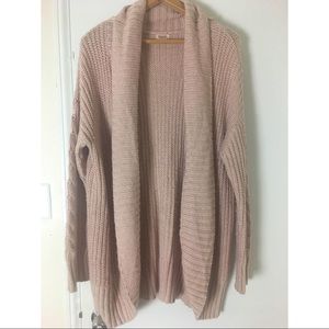 Mossimo Blush Pink Chunky Knit Cardigan